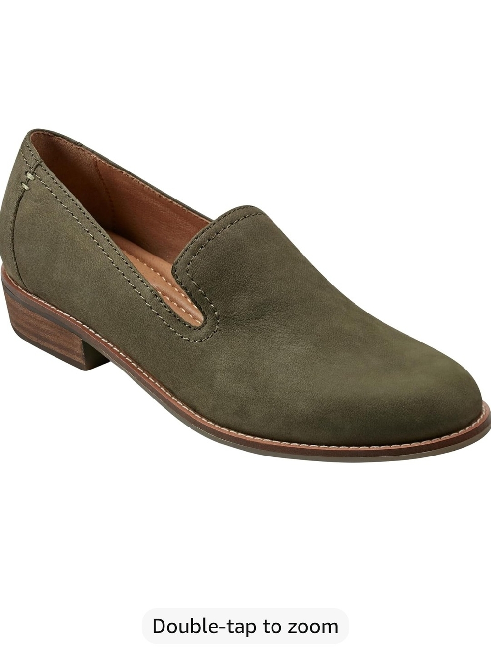 Olive Green Slip-On Loafer - Picture 1 of 8